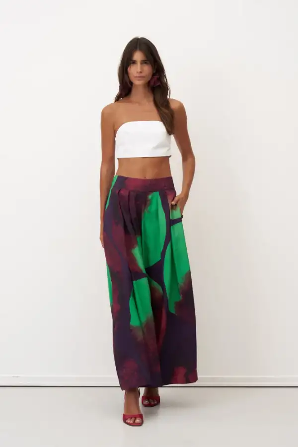 Santorini Pantolon - Desenli - 1