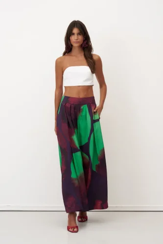 Santorini Pantolon - Desenli - 1