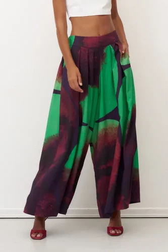 Santorini Pantolon - Desenli - 3