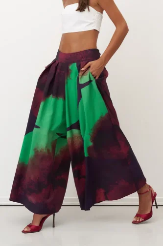 Santorini Pantolon - Desenli - 4