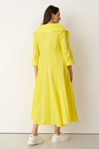 Sarı Alimia Elbise - 6