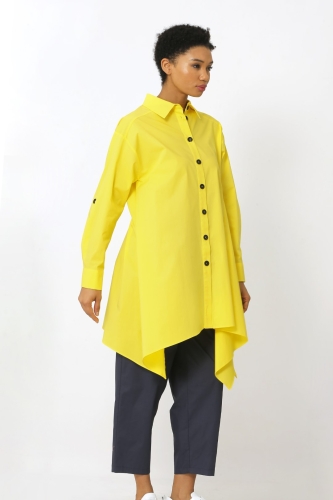 Side Detailed Shirt - Yellow - 3