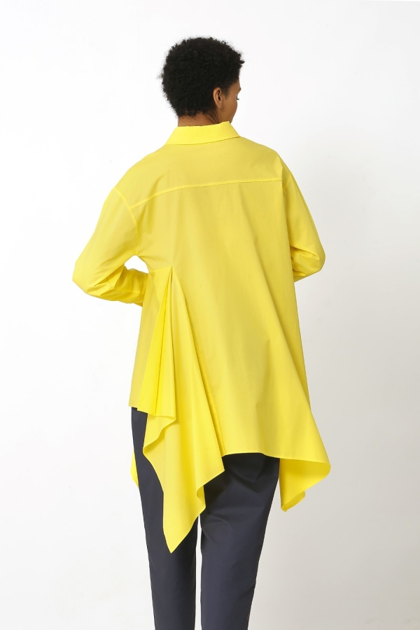 Side Detailed Shirt - Yellow - 4