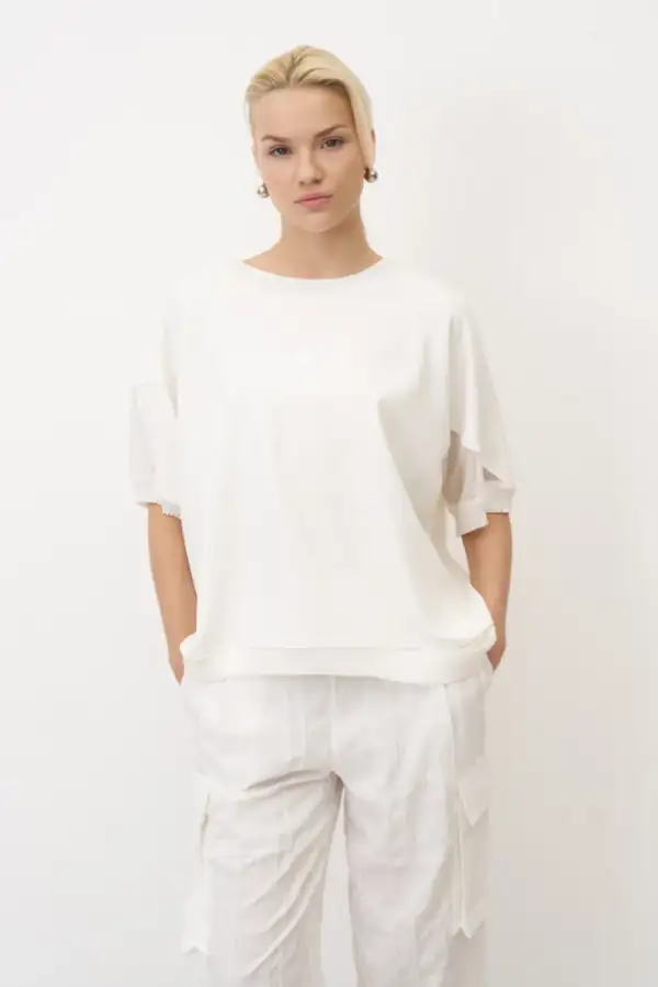 Sifnos Bluz - Beyaz - 1