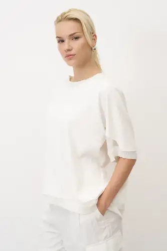Sifnos Bluz - Beyaz - BIZE (1)