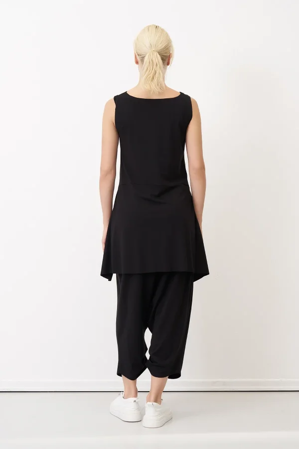 Siyah Çiçek Desenli V Yaka Spetses Bluz - 6