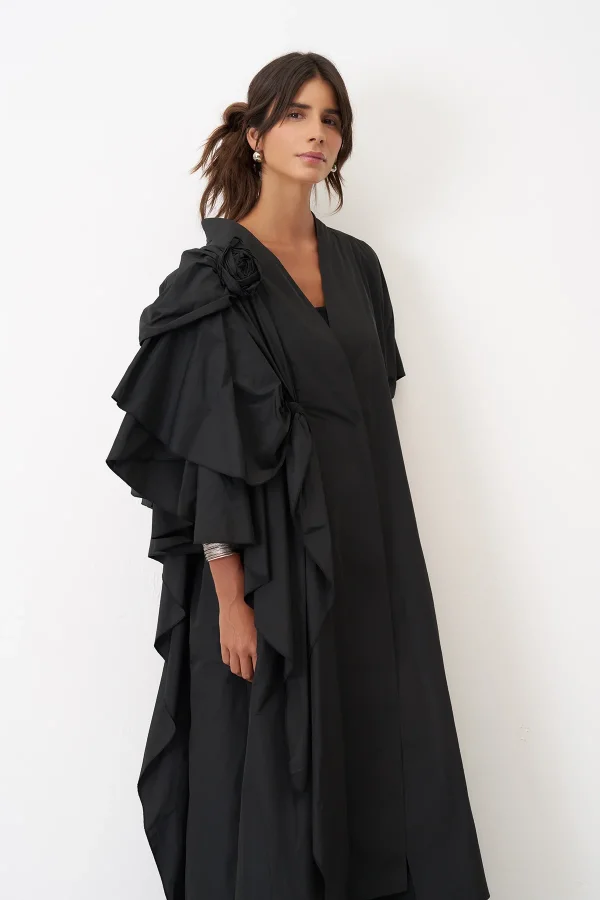 Siyah Petalas Kimono - 3