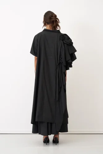 Siyah Petalas Kimono - 6