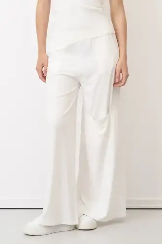 Spetses Cepli Pantolon - Beyaz - 1