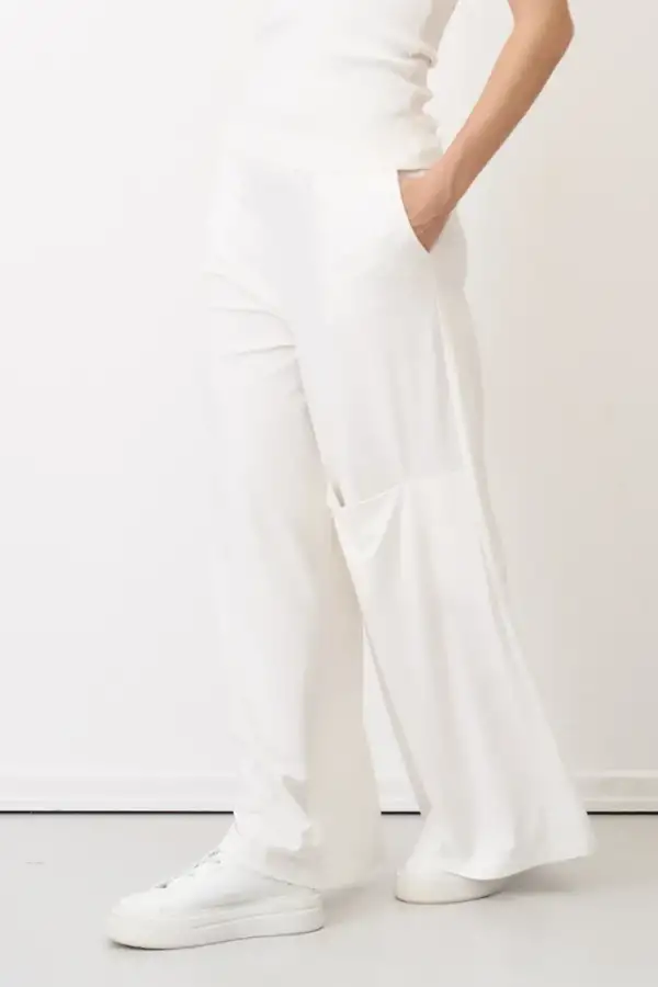 Spetses Cepli Pantolon - Beyaz - 2