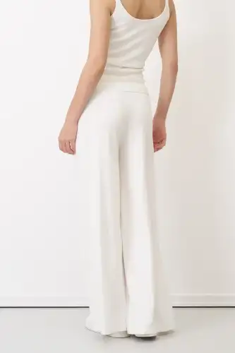 Spetses Cepli Pantolon - Beyaz - 5