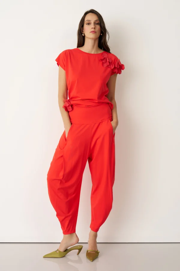 Spetses Pantolon - Kırmızı - 1