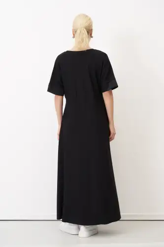 Spetses Uzun Elbise - Siyah - 5