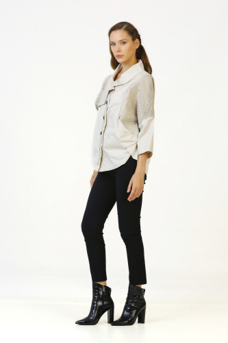 Taffeta Shirt - Beige - 4