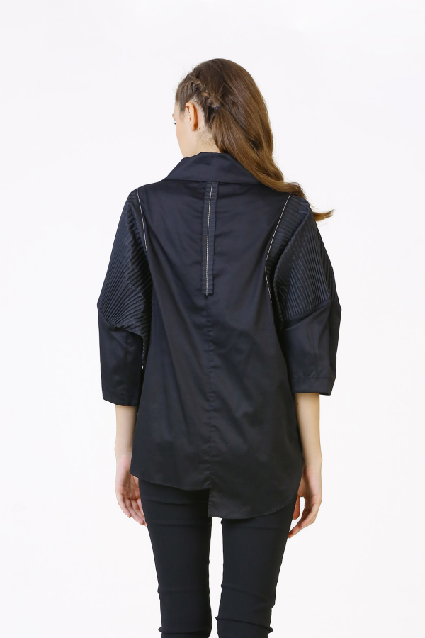 Taffeta Shirt - Black - 6