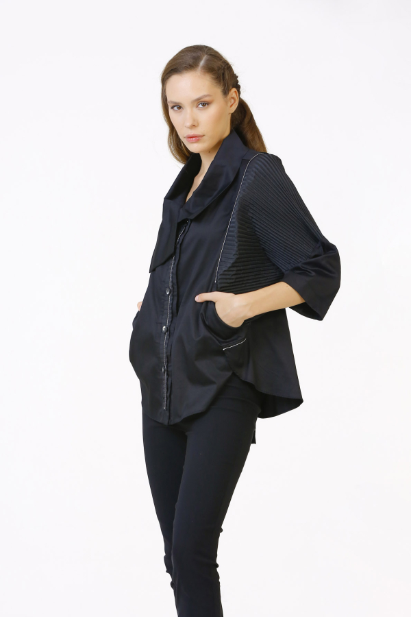 Taffeta Shirt - Black - 3