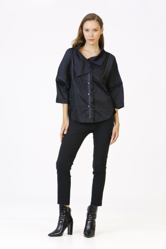 Taffeta Shirt - Black - 1