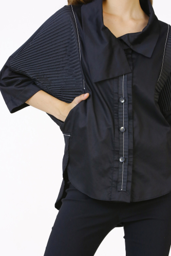 Taffeta Shirt - Black - 5