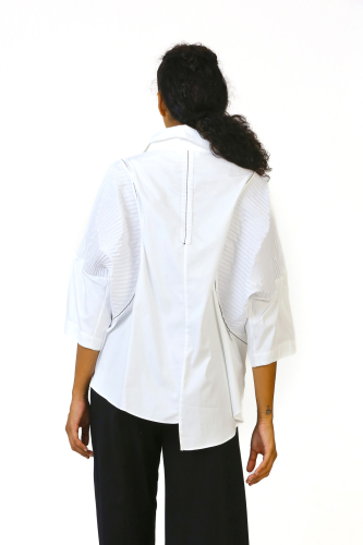 Taffeta Shirt - White - 5