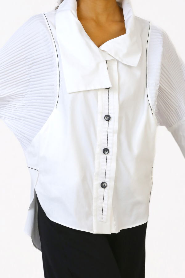 Taffeta Shirt - White - 3