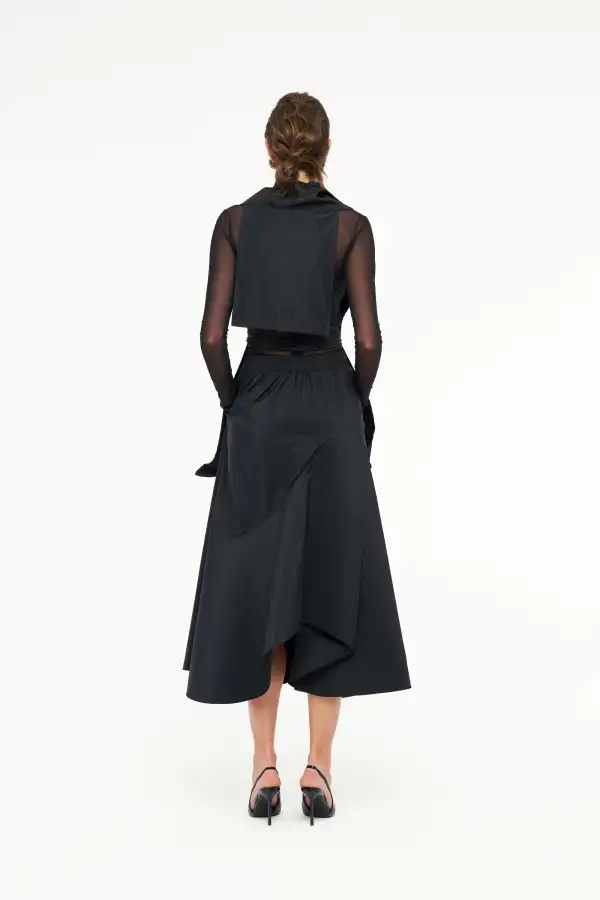 Tafta Bolero Yelek - Siyah - 5