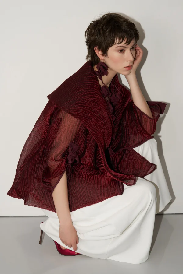 Tilos Ceket - Bordo - 4