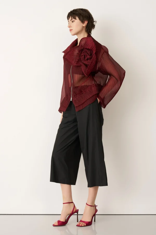 Tilos Güllü Ceket - Bordo - 3