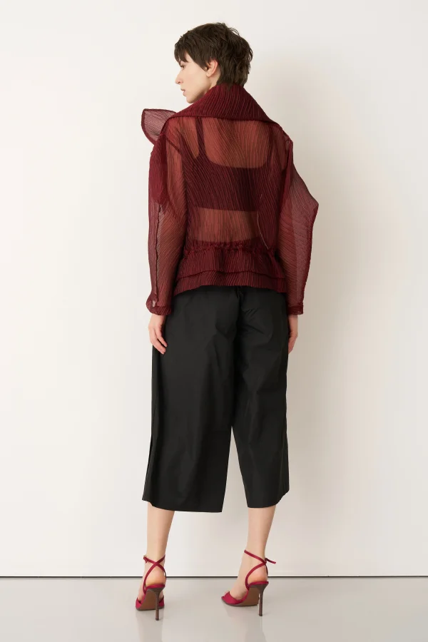 Tilos Güllü Ceket - Bordo - 5