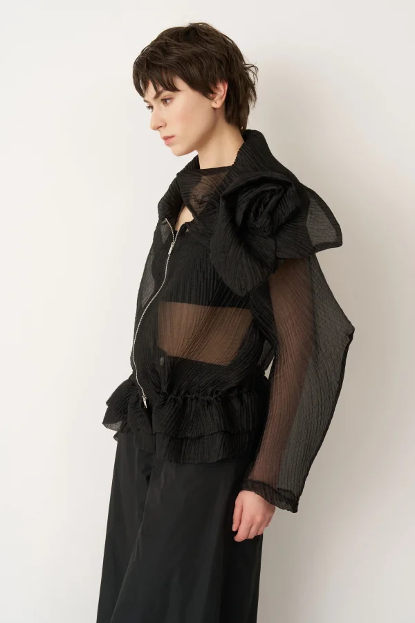 Tilos Güllü Ceket - Siyah - 4