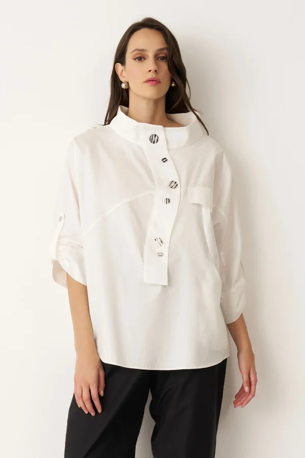 Tinos Gömlek - Beyaz - 3