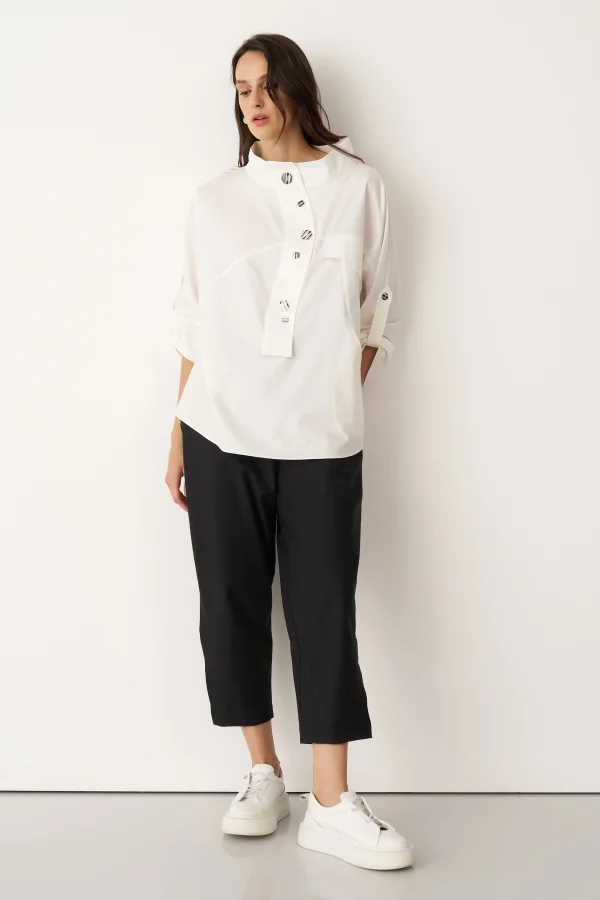 Tinos Gömlek - Beyaz - 4