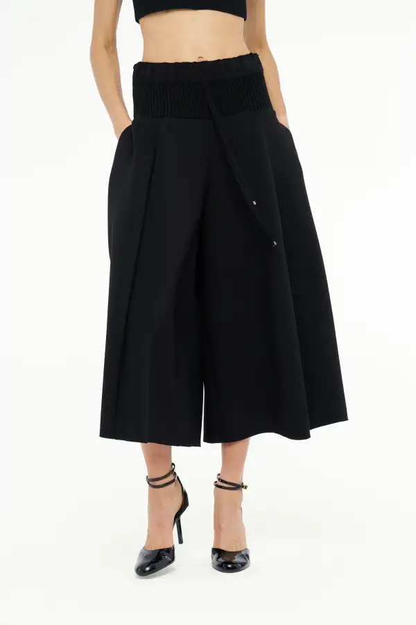 Triko Bel Scuba Pantolon - Siyah - 1