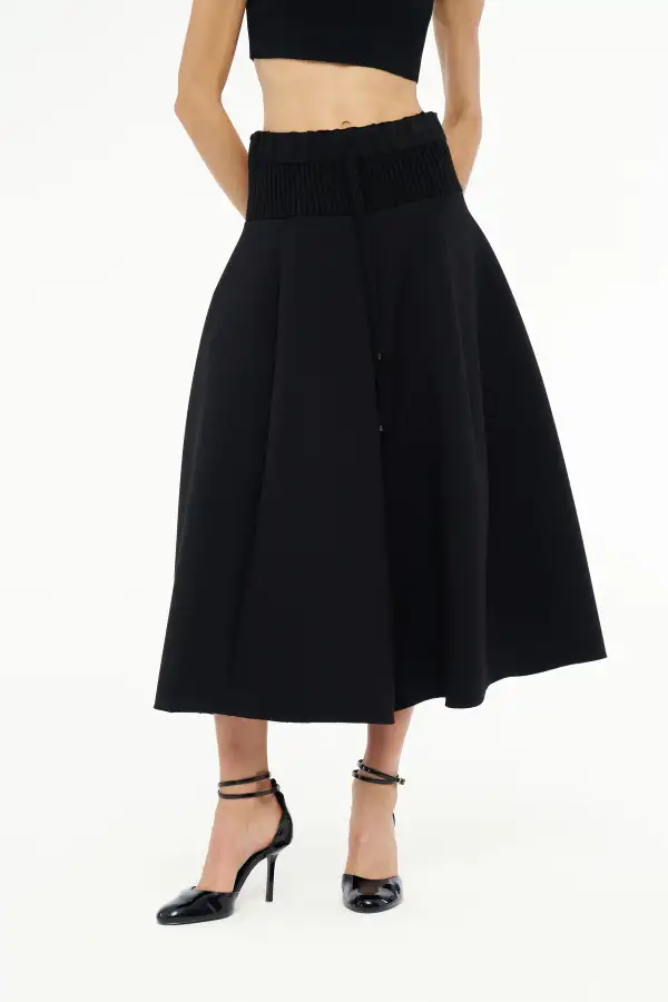 Triko Bel Scuba Pantolon - Siyah - 3