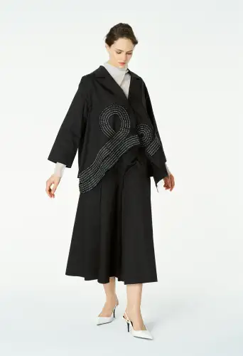 Uranüs Blazer Ceket - Siyah - 3