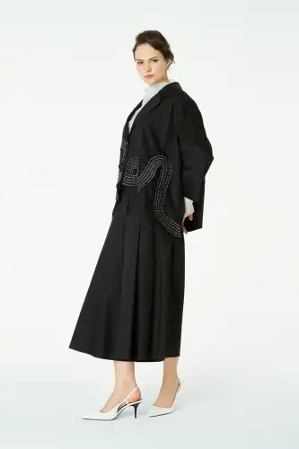 Uranüs Blazer Ceket - Siyah - 5