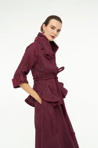 Uranüs Ceket - Bordo - 1