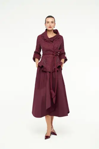 Uranüs Ceket - Bordo - 2