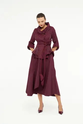 Uranüs Ceket - Bordo - 3