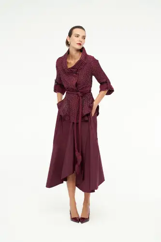 Uranüs Ceket - Bordo - 5