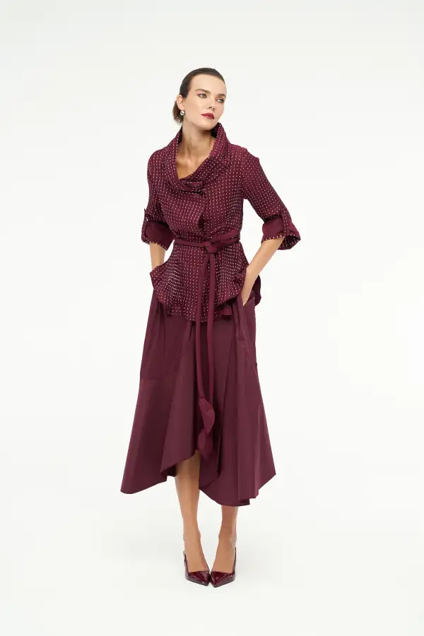 Uranüs Ceket - Bordo - 5