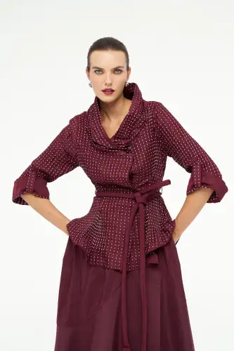 Uranüs Ceket - Bordo - 6