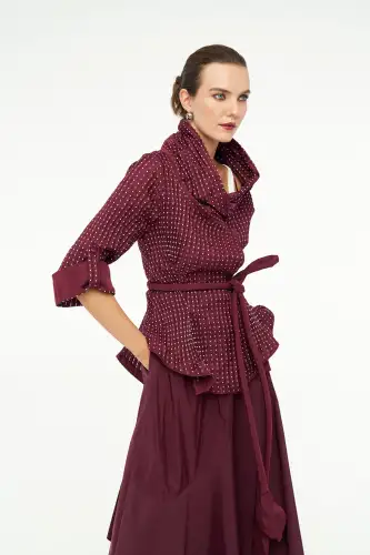 Uranüs Ceket - Bordo - 7