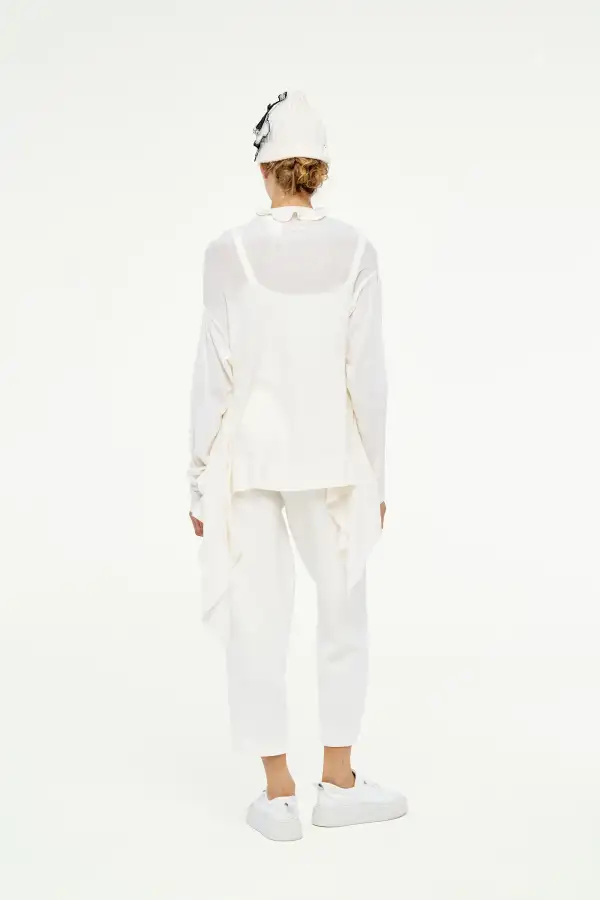 Uzun Kol Eridanus Hırka - Beyaz - 6