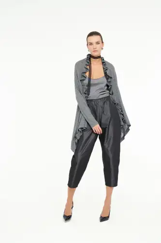 Uzun Kol Eridanus Hırka - Gri - BIZE (1)