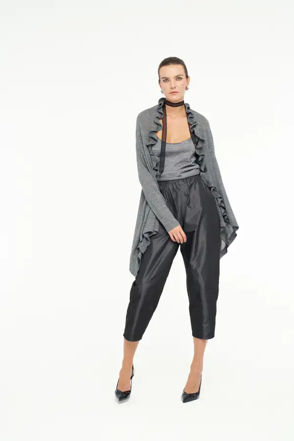 Uzun Kol Eridanus Hırka - Gri - BIZE (1)