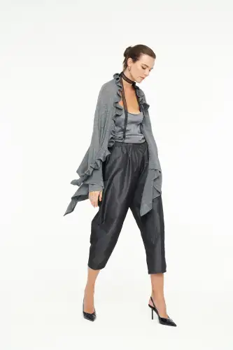 Uzun Kol Eridanus Hırka - Gri - 3