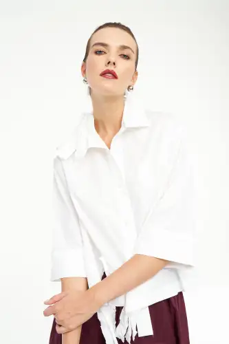 Vega Gömlek - Beyaz - 4