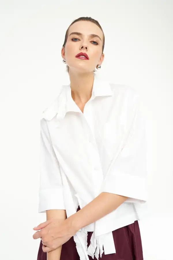 Vega Gömlek - Beyaz - 4