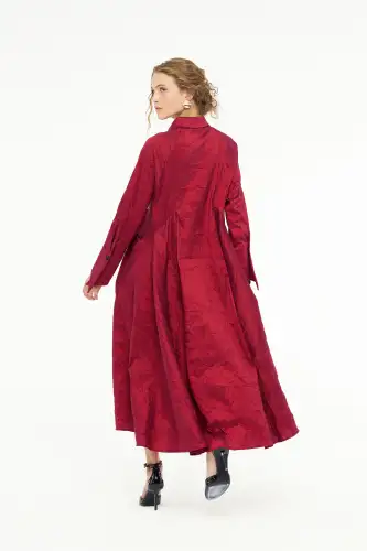 Vega Gömlek Elbise - Kırmızı - 6