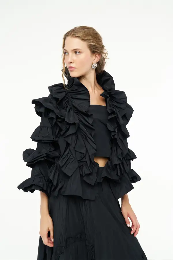 Vesta Ceket - Siyah - BIZE (1)